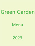 Green Gardens Menu 2023