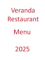 Veranda 2024 menu