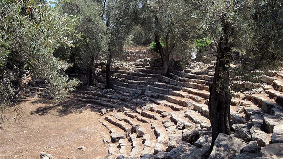 The Roman amphitheatre on Sedir Island
