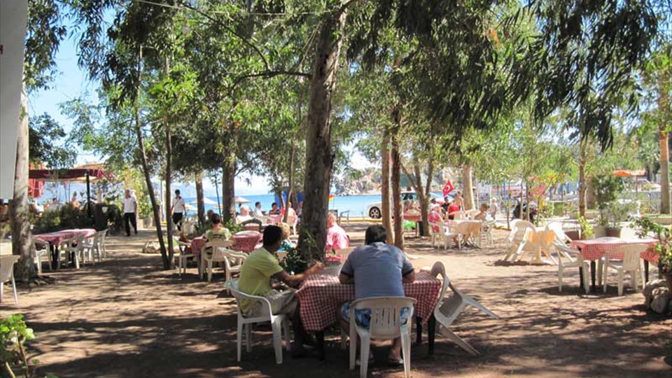 Turunç Tea Garden - relax under the shady trees and enjoy the sea view