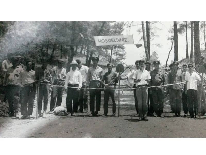 Opening of mountain road to Turunç (1969)