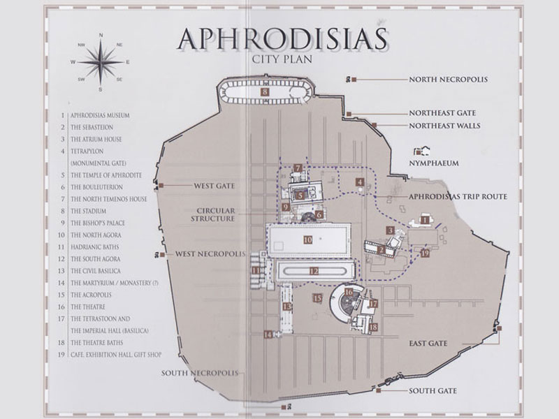 Aphrodisias Map