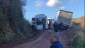 Hairy driving on the temporary road during January 2024